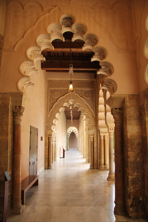 Arcos Aljaferia in Zaragozaのeditorial素材