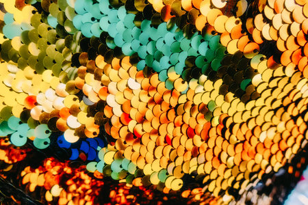 A Background aesthetic texture with sequin glitte