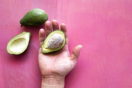 A Avocados texture with pink vintage background