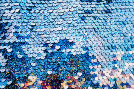 A Background aesthetic texture with sequin glitteの写真素材