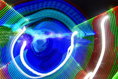 A Light Painting with fair colors for colorful experimental backgrounds