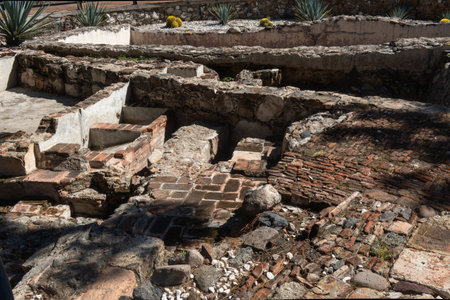 A Water Storage Tank and Wash Basins in Santa Rosa de Viterbo Queretaro Mexico