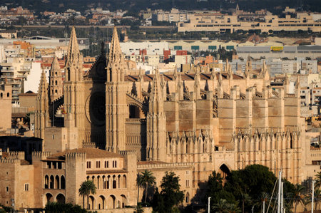 Cathedral of Palma de Mallorca, Spainのeditorial素材