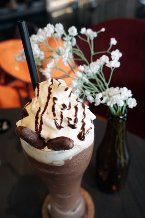 Creamy Chocolate Ice Blendedの写真素材