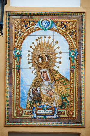 Our Lady of Hope, Triana Neighborhood, Sevilla, Spain, Europe.のeditorial素材