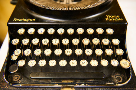 Detail of Remington Typewriterのeditorial素材