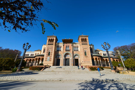 Mudejar Pavilion, Museum of Popular Arts and Customs, Maria Luisa Park, Spain; Andalusia; Sevilleのeditorial素材