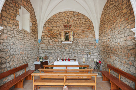 Hermitage of Saint Antonio, Pesquera de Ebro, Burgos, Spain, Europeのeditorial素材