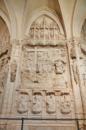 Detail interior of the of the Cathedral of Burgos, Burgos, Castilla y Leon, Spainのeditorial素材