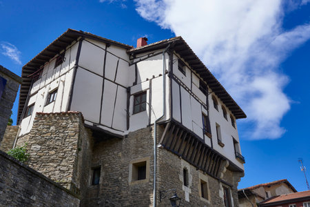 Tower of the Hurtado de Anda, XV Century, Vitoria, Gasteiz, Ãlava, Basque Country, Euskadi, Euskal Herria, Spain.のeditorial素材