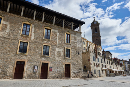 Detail view of the Machete's square, Vitoria, Gasteiz, Ãlava, Basque Country, Euskadi, Euskal Herria, Spain.のeditorial素材