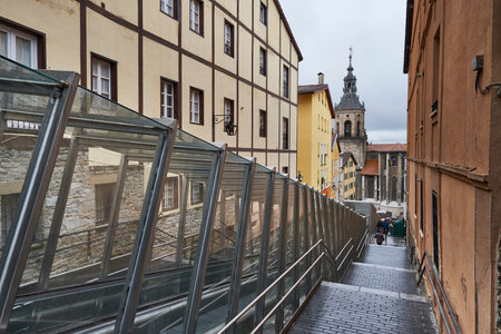 View of the Canton de la Soledad, Vitoria, Gasteiz, Ãlava, Basque Country, Euskadi, Euskal Herria, Spain.のeditorial素材