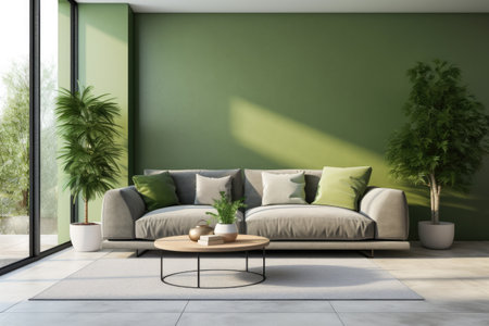 Stylish living room interior with smart decorationの素材