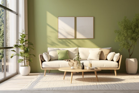 Stylish living room interior with smart decorationの素材