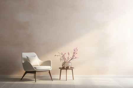 Luxurious minimalist living room spaceの素材