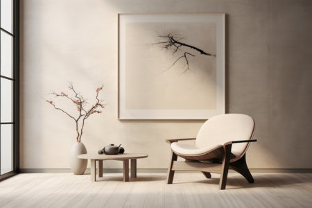 Luxurious minimalist living room spaceの素材