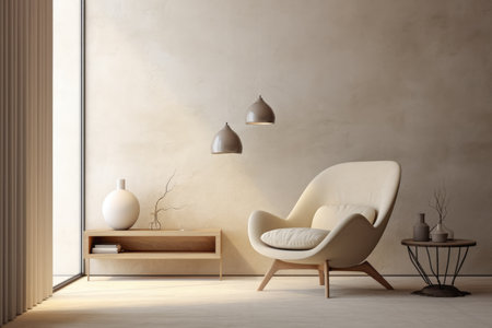 Luxurious minimalist living room spaceの素材