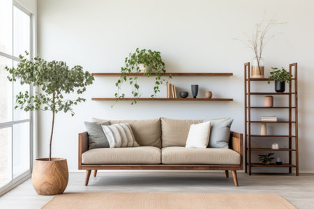 Luxurious living room composition in modern styleの素材