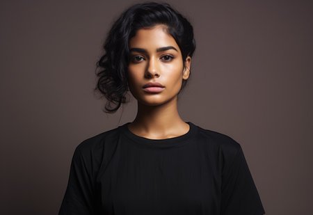 Portrait of a young diverse womanの素材