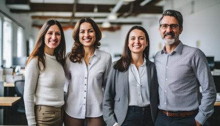 Group of business people together at their workplaceの素材
