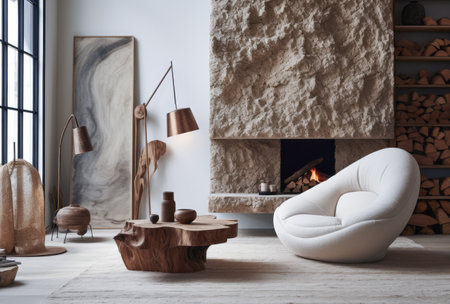 Interior design composition a modern luxurious living roomの素材