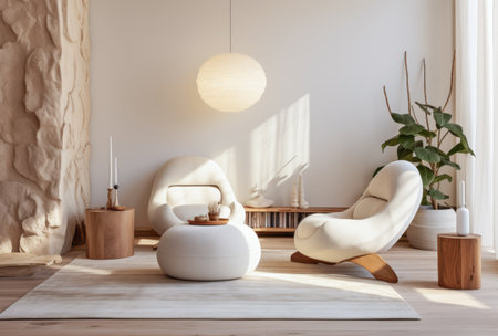 Interior design composition a modern luxurious living roomの素材