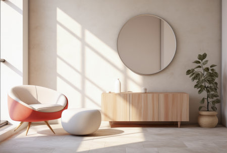 Interior design decoration in a luxurious living roomの素材