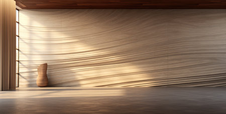 Luxurious wooden room in contemporary styleの素材