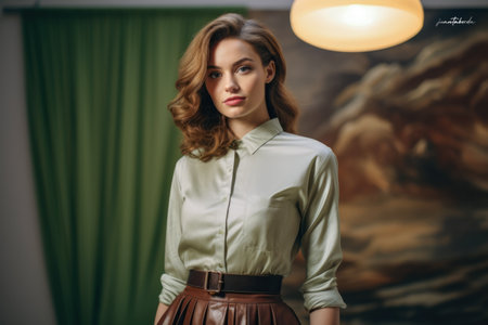 Portrait of a confident young business womanの素材