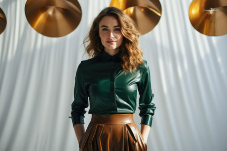 Portrait of a confident young business womanの素材