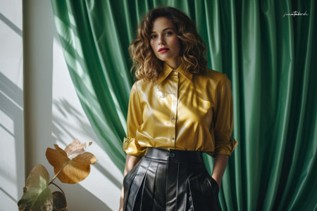 Portrait of a confident young business womanの素材