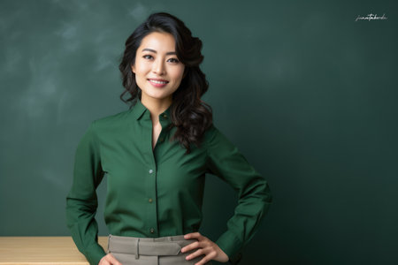 Portrait of a confident young business womanの素材