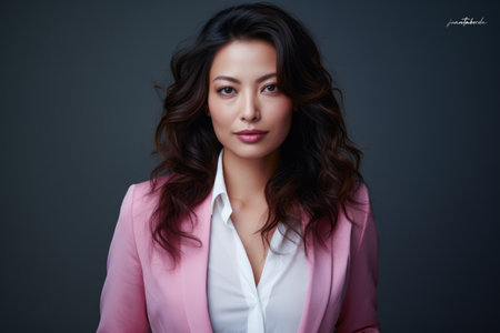 Portrait of a confident young business womanの素材