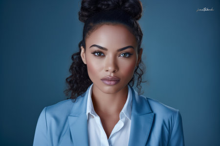 Portrait of a confident young business womanの素材