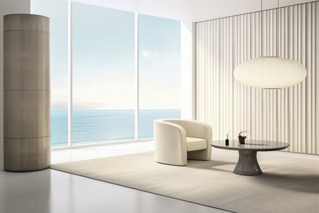 Minimalist room interior design compositionの素材