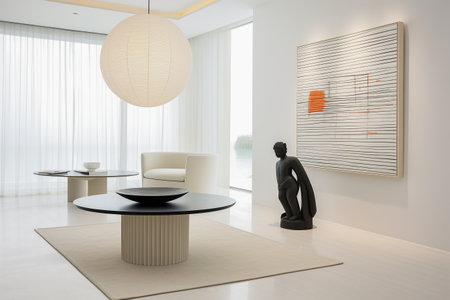 Minimalist room interior design compositionの素材