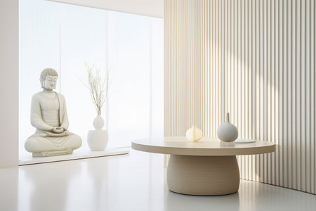 Minimalist room interior design compositionの素材