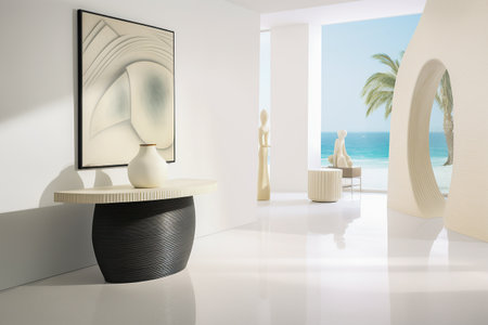 Minimalist room interior design compositionの素材