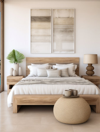 Seamless Indoor-Outdoor home with a Modern Beachfront Bedroom Aestheticの素材