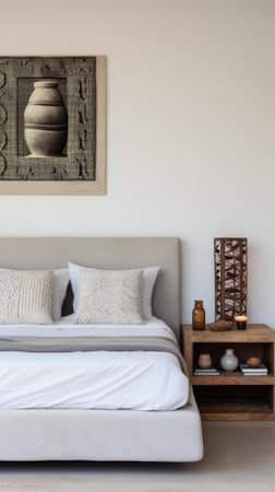 Zen-Inspired Minimalist Bedroomの素材