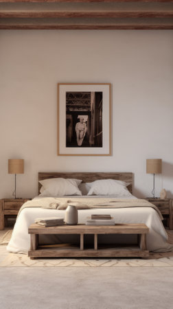 Zen-Inspired Minimalist Bedroomの素材