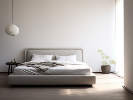 Serene minimalist bedroomの素材