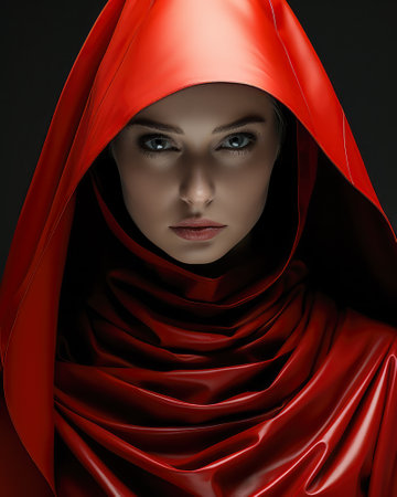 Geometric abstract woman portraitの素材