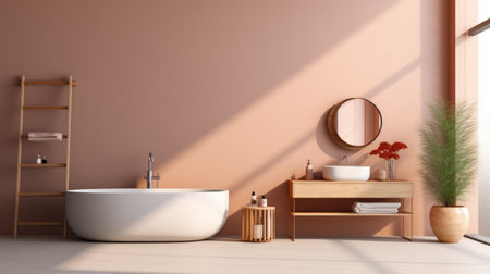 Elegant minimalist bathroom designの素材