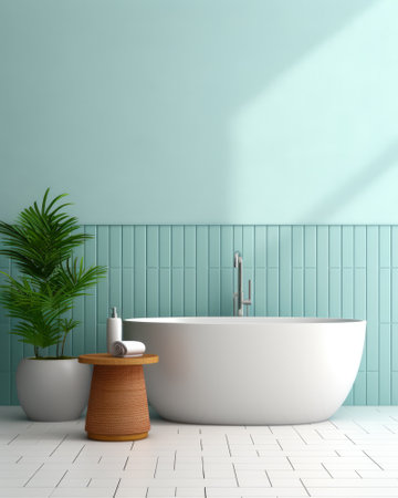 Elegant minimalist bathroom designの素材
