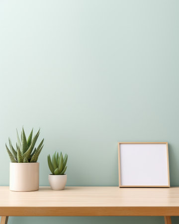 Modern workspace in a home officeの素材