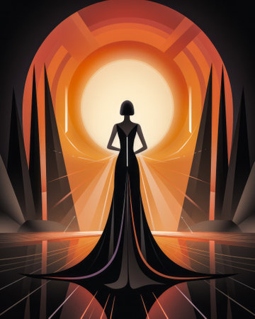 Abstract portrait of a celestial womanの素材