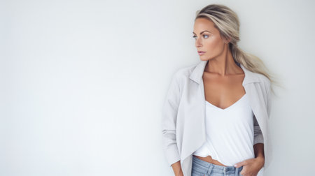 Sophisticated middle aged woman portraitの素材