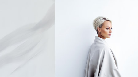 Sophisticated middle aged woman portraitの素材