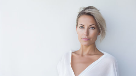 Sophisticated middle aged woman portraitの素材